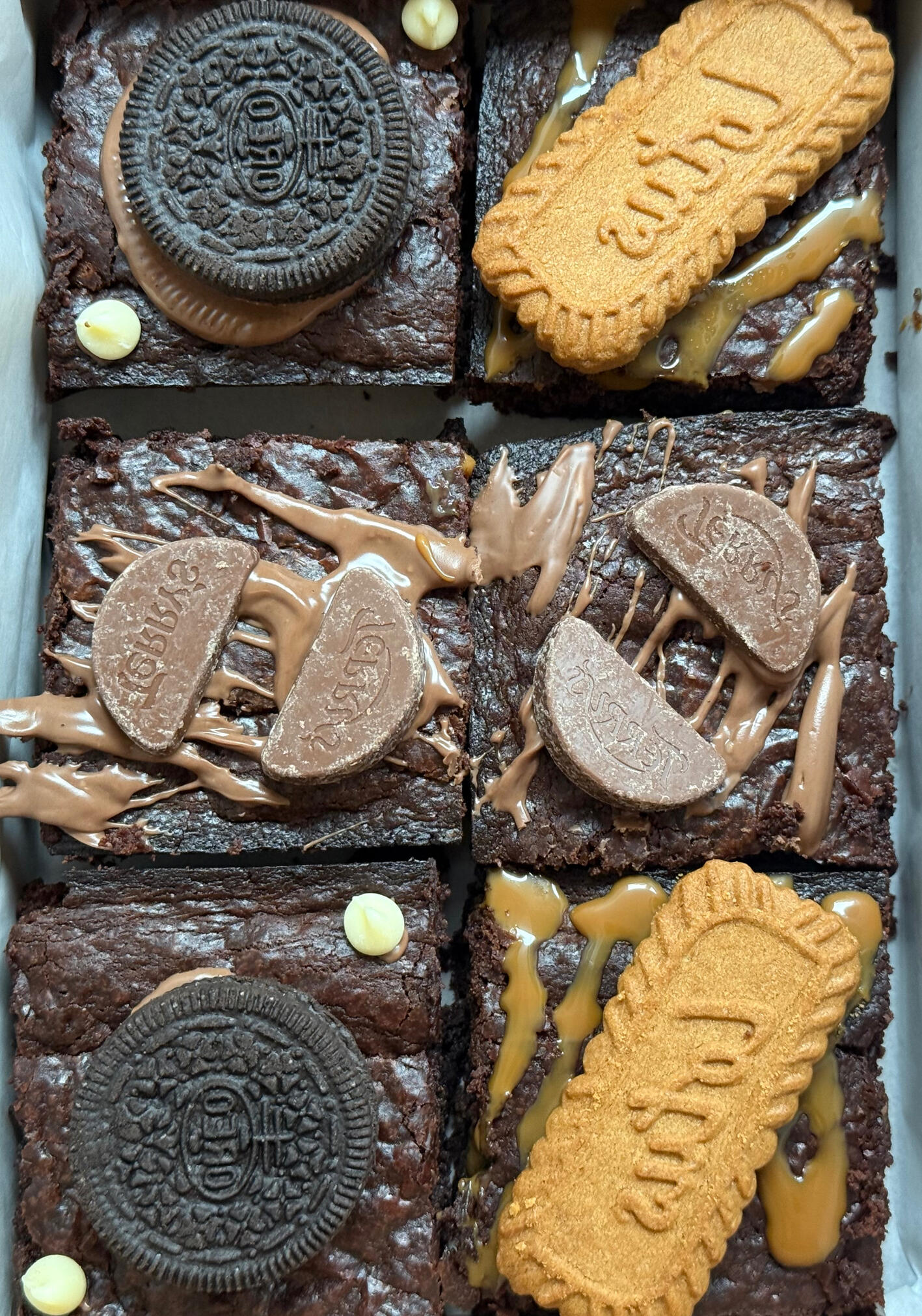 Brownies - Assorted Rich, fudgy, and full of flavour — our best-selling brownies come in a mix of favourites for when you just can’t choose. Perfectly gooey, perfectly indulgent.
